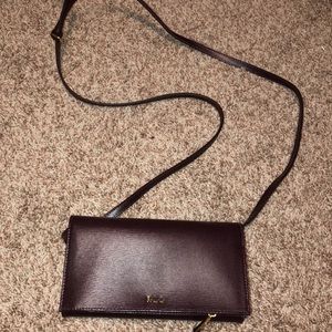 Ralph Lauren Maroon crossbody purse